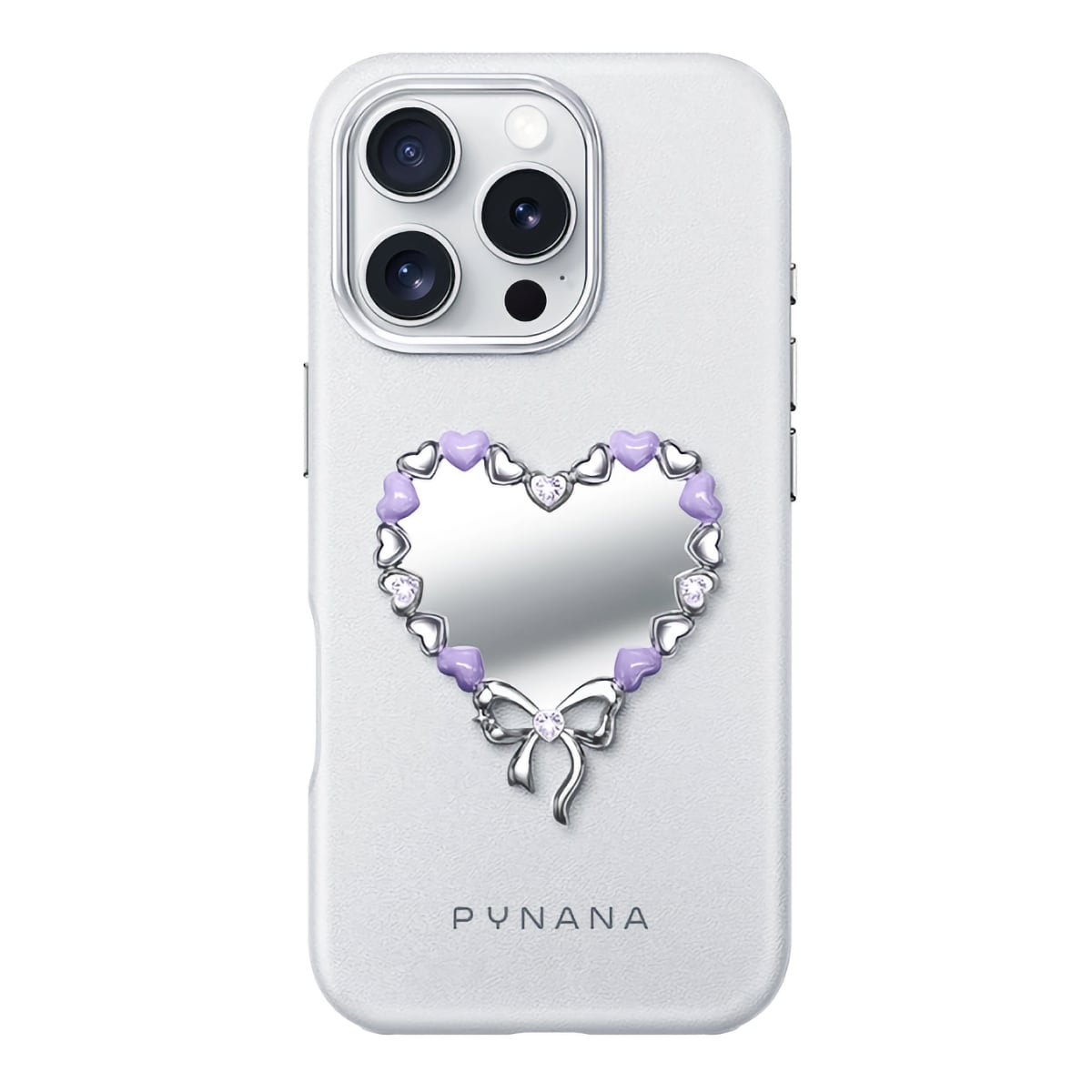 Pynana Mirror Serisi Zirconia Taşlı iPhone 16 Pro Kılıf