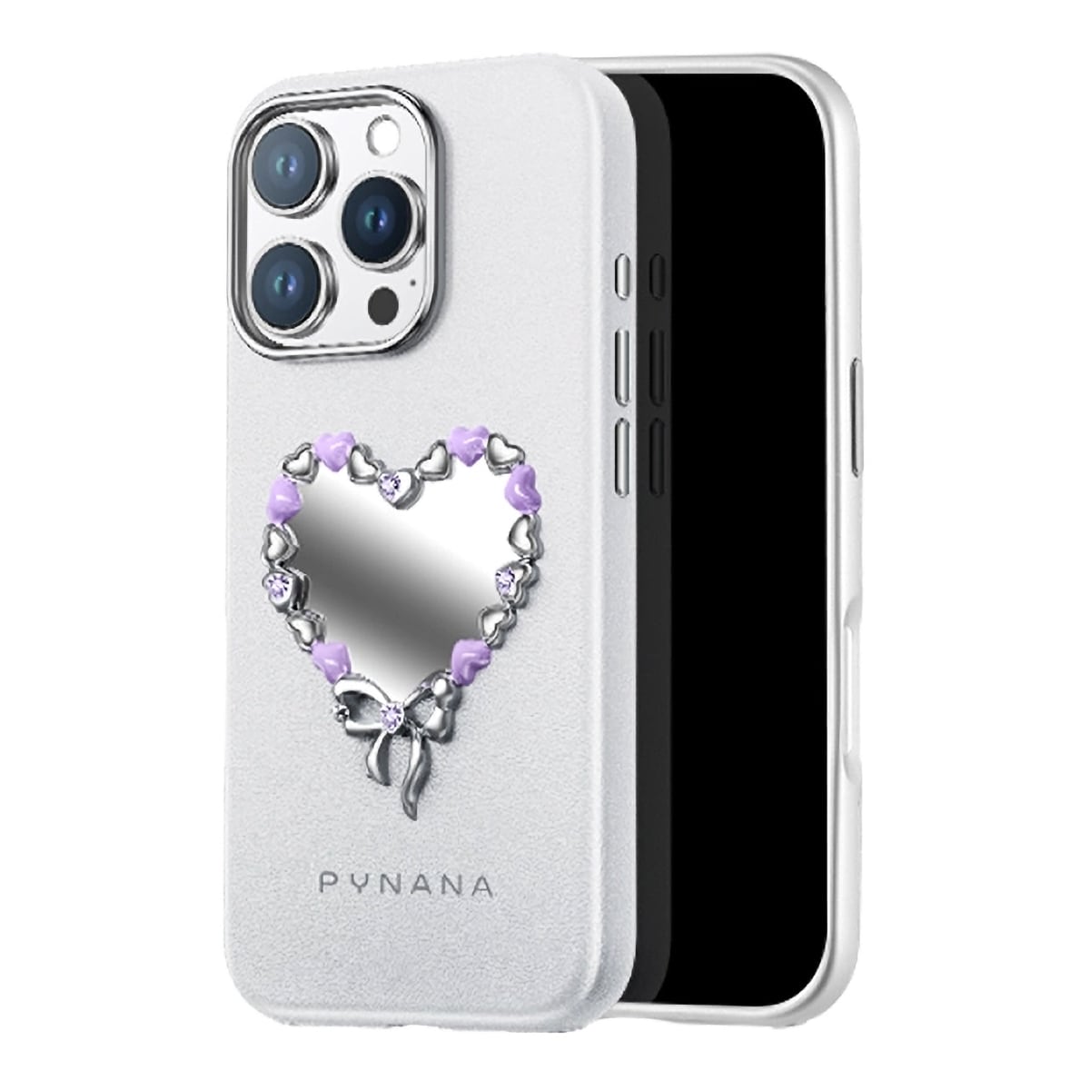 Pynana Mirror Serisi Zirconia Taşlı iPhone 16 Pro Max Kılıf