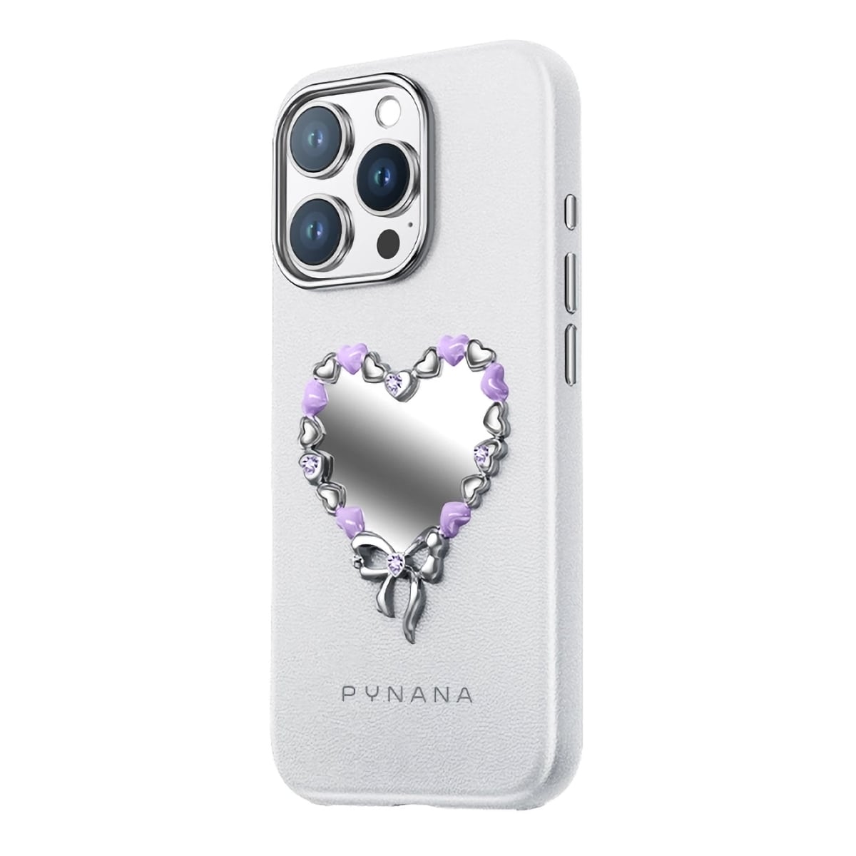 Pynana Mirror Serisi Zirconia Taşlı iPhone 16 Pro Max Kılıf