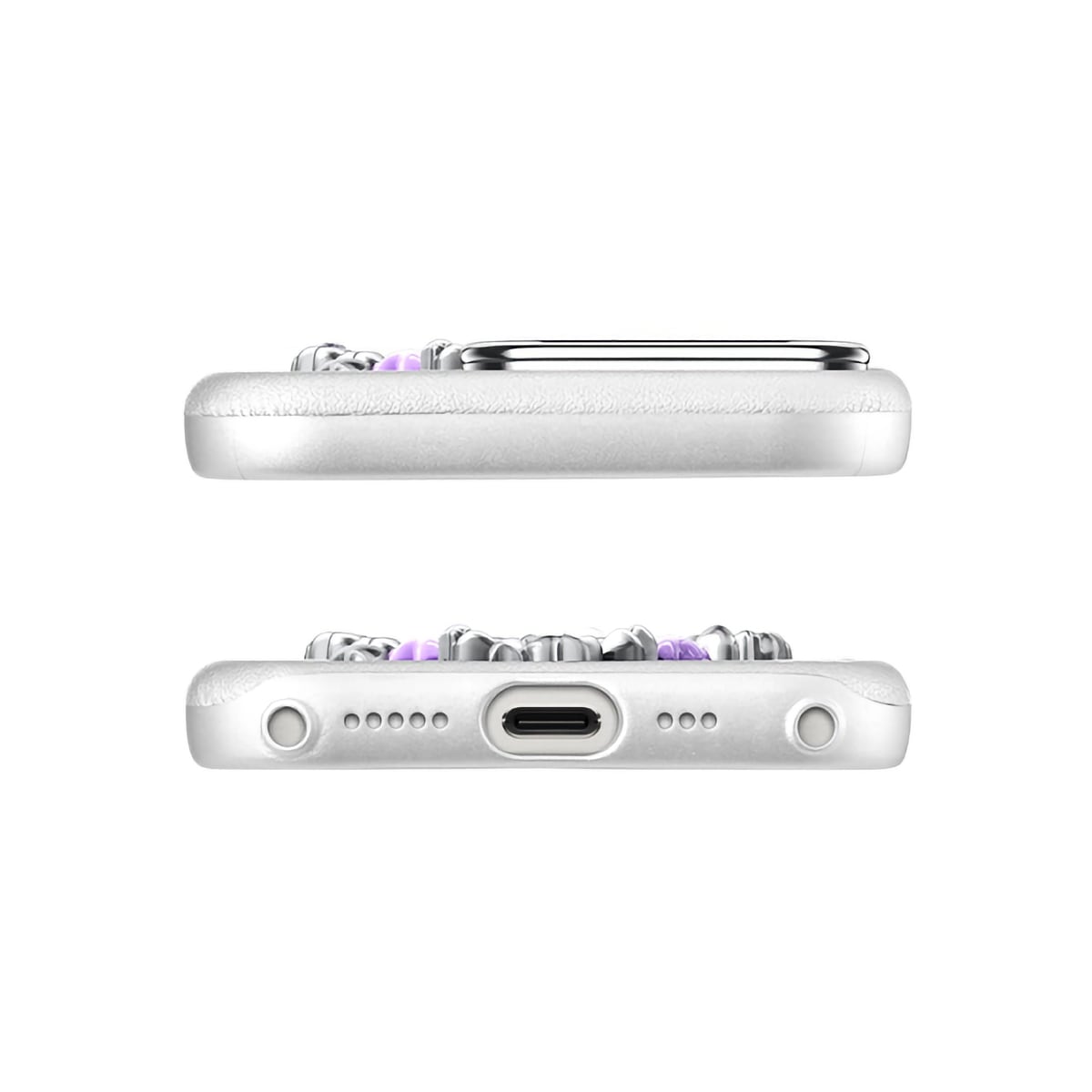 Pynana Mirror Serisi Zirconia Taşlı iPhone 16 Pro Max Kılıf